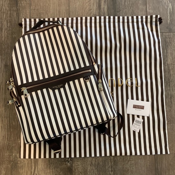 henri bendel striped backpack